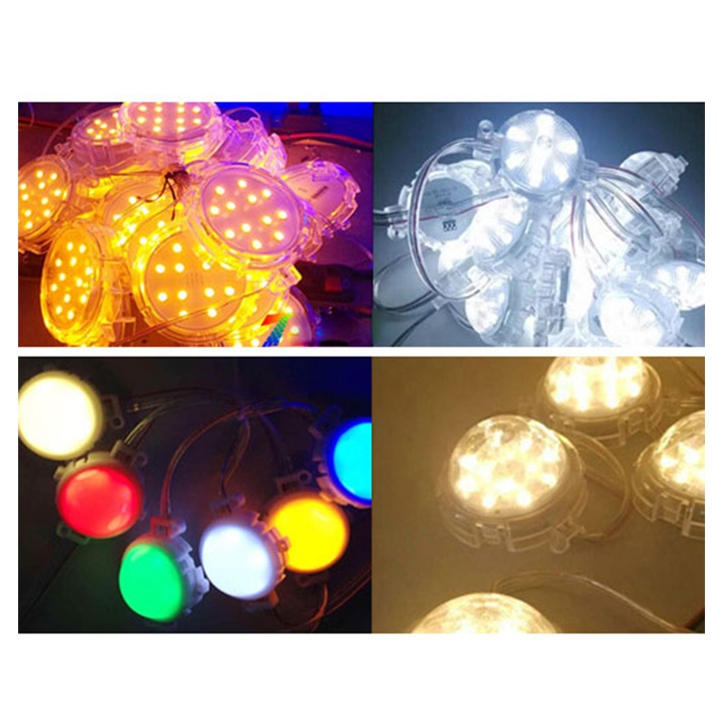 DC24V Diameter 8cm 5050SMD UCS1903/DMX512 Pixel Module Full-color Outside-control Running Horse Lamp Water Gradient Chase Door Head Outdoor Waterproof IP67 Programmable Digital LED Point Light Pixel Light - 10PCS/String DC24V Diameter 8cm 5050SMD UCS1903/DMX512 Pixel Module Full-color Outside-control Running Horse Lamp Water Gradient Chase Door Head Outdoor Waterproof IP67 Programmable Digital LED Point Light Pixel Light - 10PCS/String